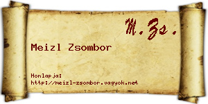 Meizl Zsombor névjegykártya